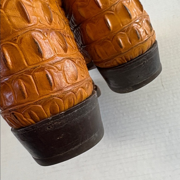 Rudel Crocodile Leather Cowboy Boots Size 7.5 E Mens Vintage - Picture 14 of 17